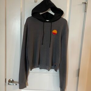 Aviator nation cropped hoodie, XL
